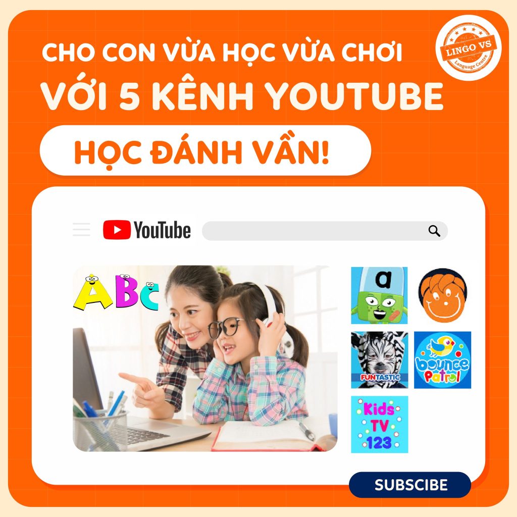 5 Kênh youtube giúp bé học tiếng anh